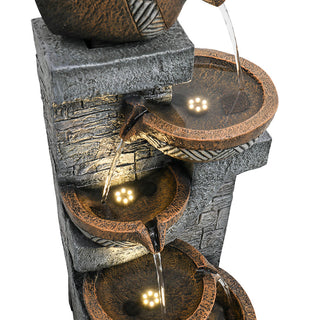 Westin Fountain Outdoor Water Fountain 5-Tier Cascading Waterfall