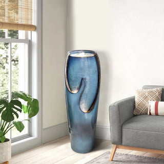 Wilwolfer 38.7” Indoor and Outdoor Jar Water Fountain