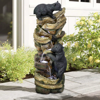 39.3-inch Tall 5-tier Bear Fountain