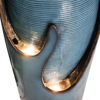 Wilwolfer 38.7” Indoor and Outdoor Jar Water Fountain