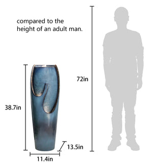 Wilwolfer 38.7” Indoor and Outdoor Jar Water Fountain