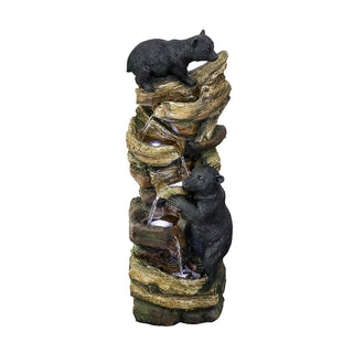 39.3-inch Tall 5-tier Bear Fountain