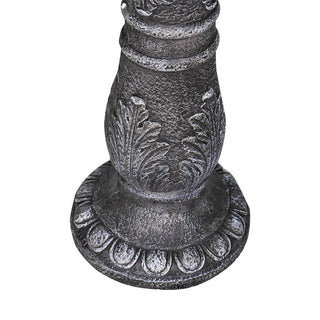 20in. Dia. X 24.4in. H Cement Birdbath for Garden- Fibre Reinforced Concrete Bird Baths for Outdoors, Patio, Yard, Lawn