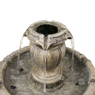 48-inch Tall Zen Modern Outdoor Fountain with Pump
