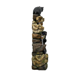 39.3-inch Tall 5-tier Bear Fountain