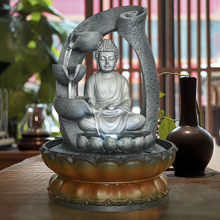 ZEN Fountain Tabletop Buddha Decoration Zen Meditation Fountain
