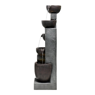 Westin Fountain 43.7-inch Outdoor 5-Tier Garden Fountain w/LED Lights