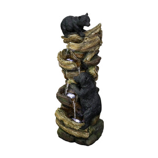 39.3-inch Tall 5-tier Bear Fountain