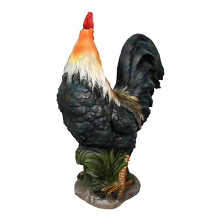 Concrete Rooster Decor, Yard Chicken Decorations, Outdoor Garden Statues