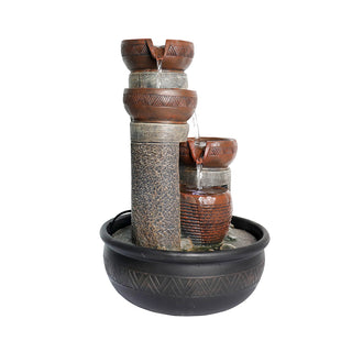 15.7-inch Indoor Tabletop 4-tier Water Fountain