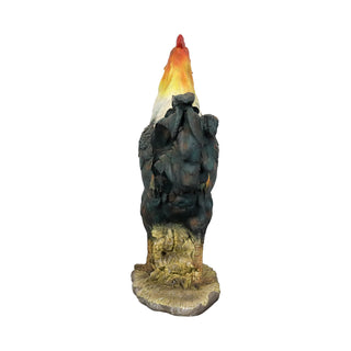 22.4-inch Concrete Rooster Garden Statue – Outdoor Yard Chicken Decoration