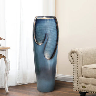 Wilwolfer 38.7” Indoor and Outdoor Jar Water Fountain