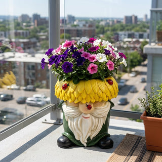 Gnome Sunflower Planter Stand