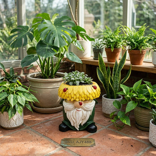 Gnome Sunflower Planter Stand