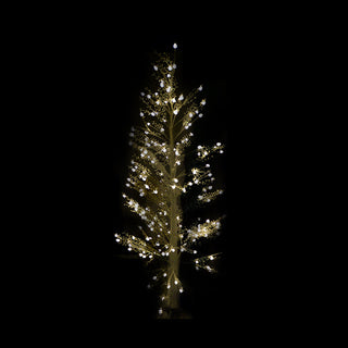 Christmas White Berry Pine Tree 6Ft Height With LED Lights