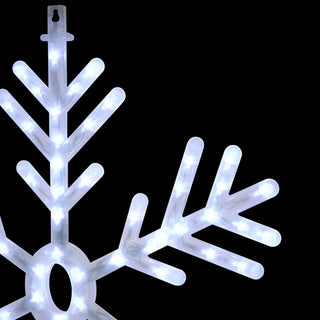 Hanging Snowflake Décor with 102 LED Lights and 8 Functions