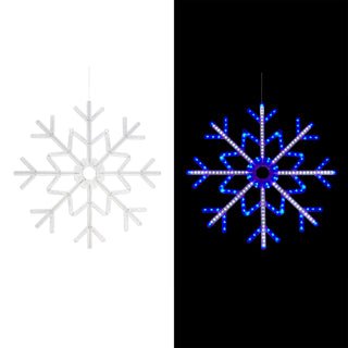 Snowflake Décor w/ 128 Blue and 256 White LED Motion Lights