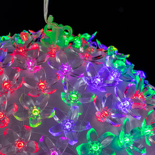 Twinkling Sphere with Red, Green and Blue Flashing LED Light
