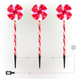 Candy Stake w/Multi-Function White/Red LED Lights