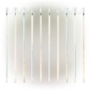 Hanging Icicle Lights with Chasing Warm White LED Lights