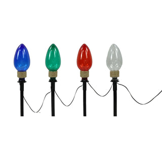 Christmas Light Bulb Garden Pathway Light Stake