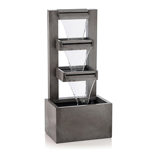 Metal Tiered Waterfall Fountain