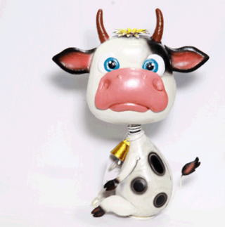 Metal Cow Statue