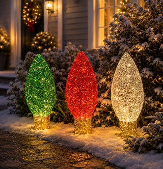 Green/Red/White Thread Light Lamp