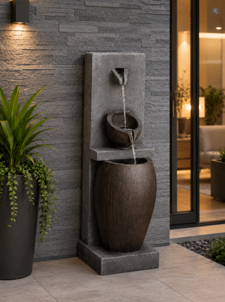 3-Tier Jar Fountain with LED Lights