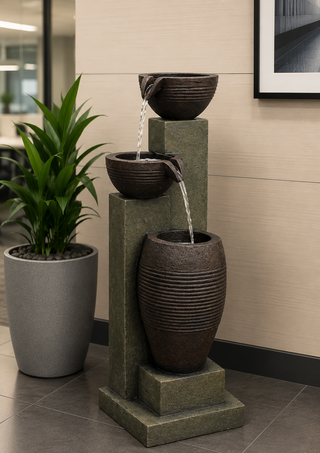 3-Tier Basins Fountain with LED Lights