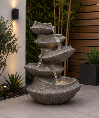 Brown Cascading LED Light Fountain
