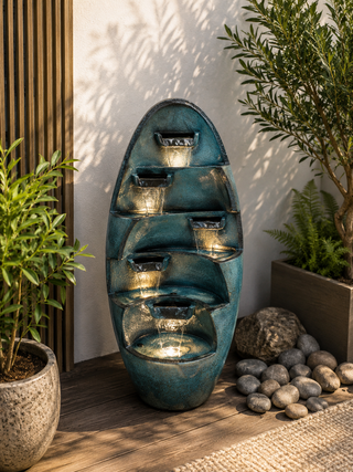 5-Tier Waterfall Fountain with LED lights