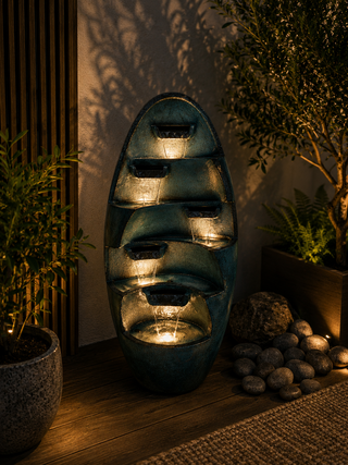 5-Tier Waterfall Fountain with LED lights