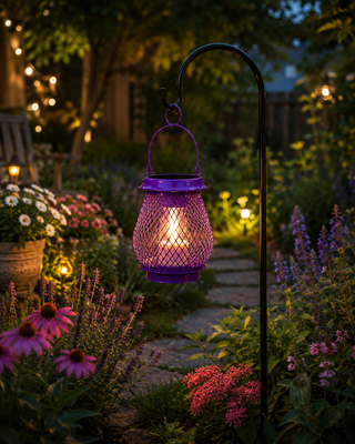 Solar Colorful Mesh Lantern Stake