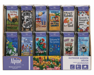 Spring Mini Flags w/Metal Stake