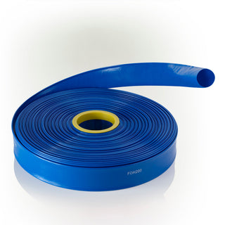 1-1/2" ID Blue PVC Flat Water Discharge Hose x 300 FT
