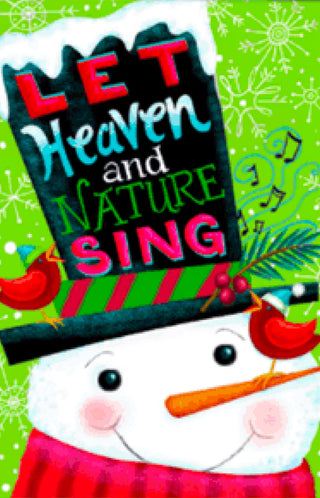 "Let Heaven and Nature Sing" Design Garden Flag
