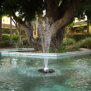 Floating Spray Fountain with 48 LED Color Changing Lights