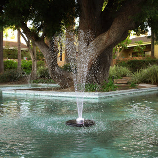 Floating Spray Fountain with 48 LED Color Changing Lights