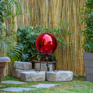 Red Glass Gazing Globe