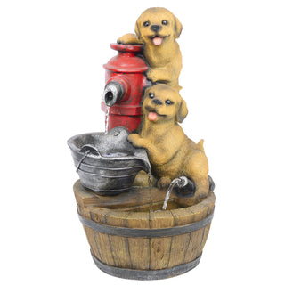 Fountain with Puppies