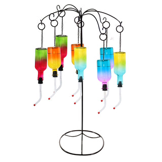 Ombre Glass Hummingbird Feeder