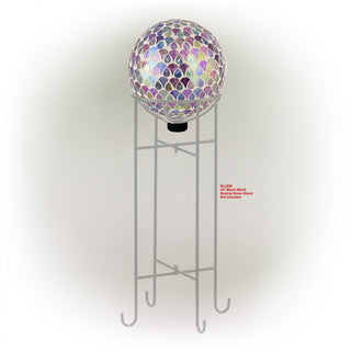 Mosaic Gazing Globe with Colorful Teardrop Design