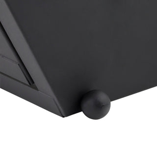 Black Hexagonal Candlelit Lantern