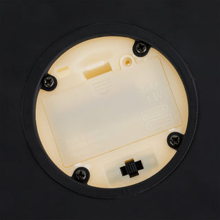 Black Hexagonal Candlelit Lantern