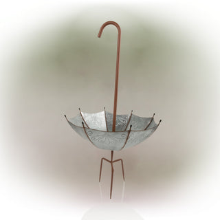 Large Rustic Outdoor UpsideDown Umbrella Planter Garden Stake