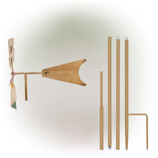 Multi-Color Kinetic Windmill Garden Stake