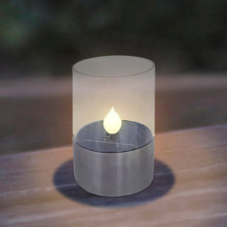 Solar Candle Decor with Warm White LED