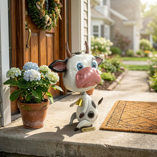 Metal Cow Statue