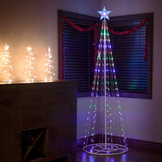 Christmas Tree Tower Decor with 8 Functions & 300 LED Lights